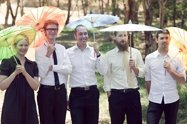 Atlantic Street Band at a garden wedding