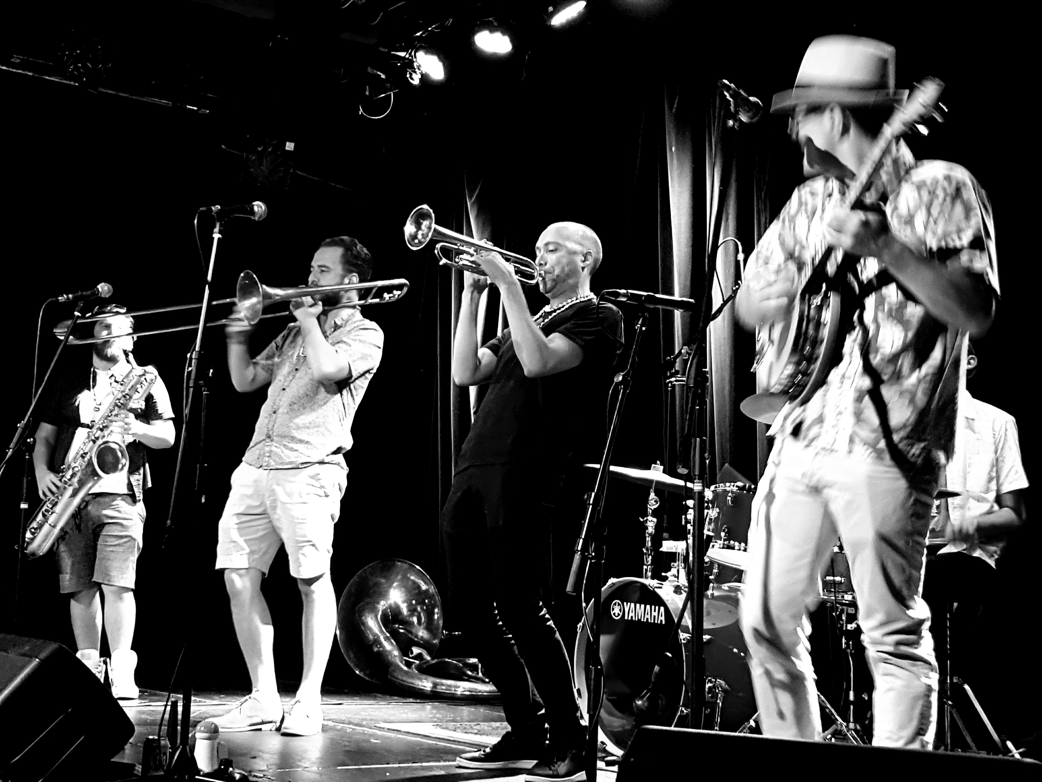 Atlantic Street Band on stage New Orleans festival