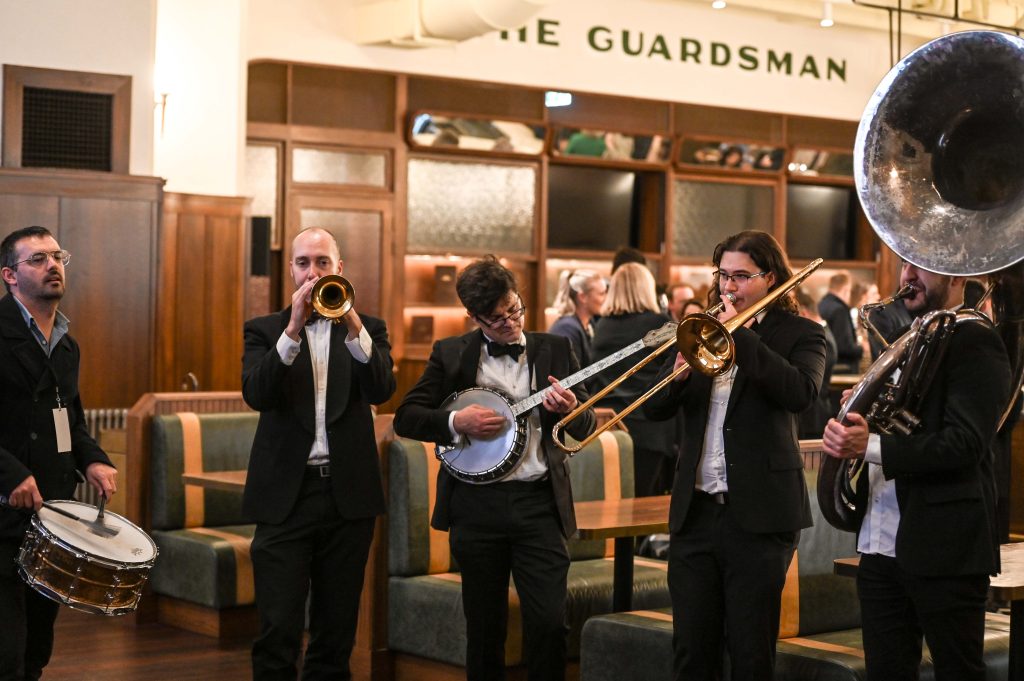 Atlantic Street Band performing for TiCSA delegates in The Guardsman pub in Adelaide, South Australia